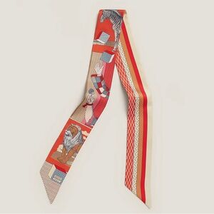 RARE HERMES BNIB TWILLY GRAND NOUVEAU THEATRE NOUVEAU CO/ROUGE/ROSE/MULTICO